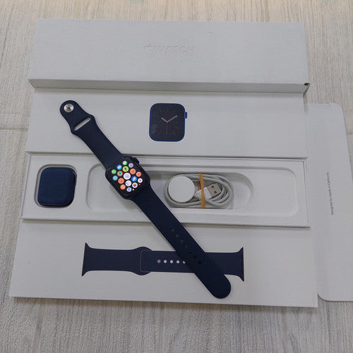Refurbished A Grade Apple Watch Ultra 2 Series 9 49mm Smartwatch with Marine Sport Strap, Wireless Charging, Protective Cover, and Box